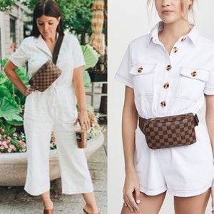 Louis Vuitton Brown Damier Ebene Crossbody Belt Pouch